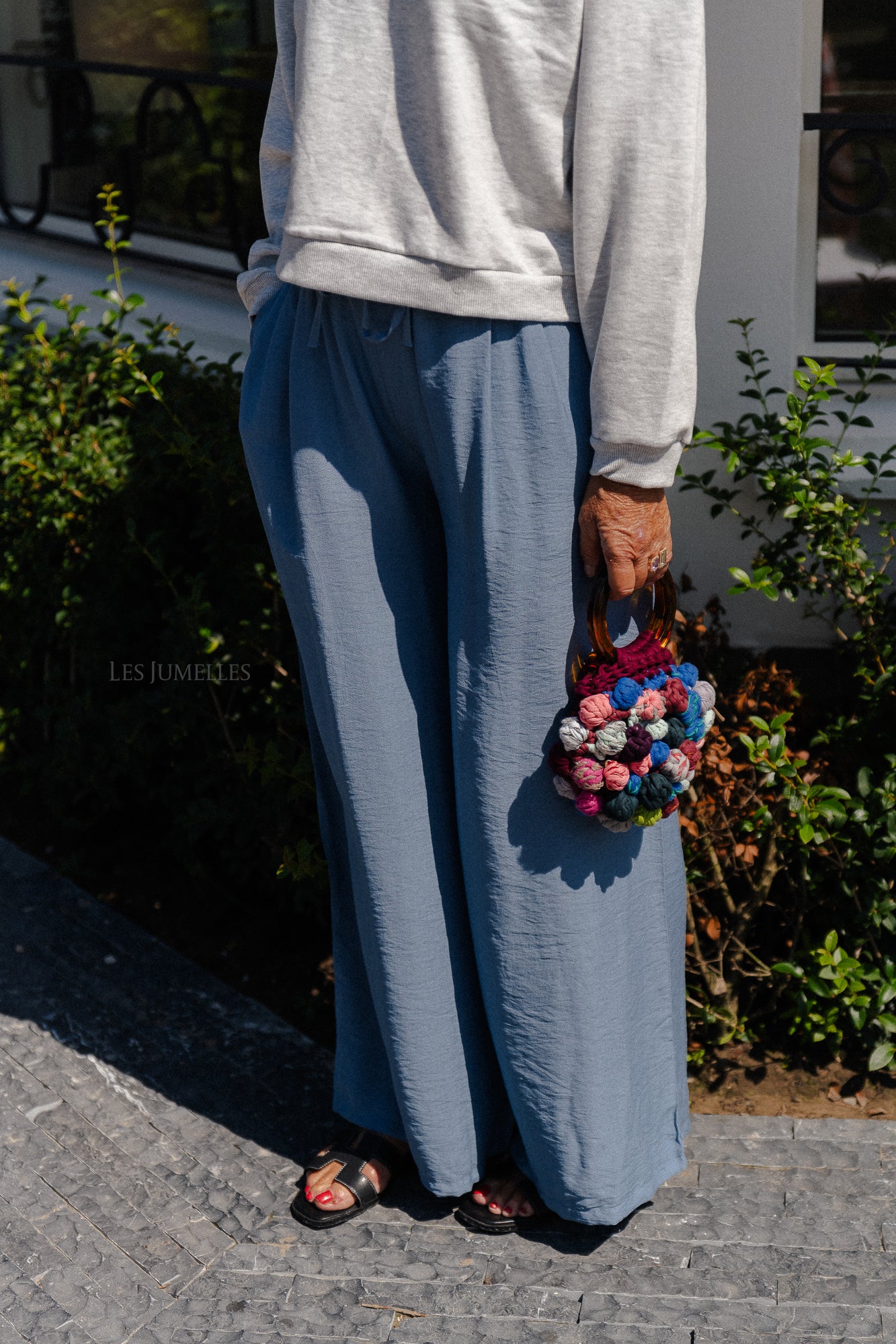 Wallis wide pants blue