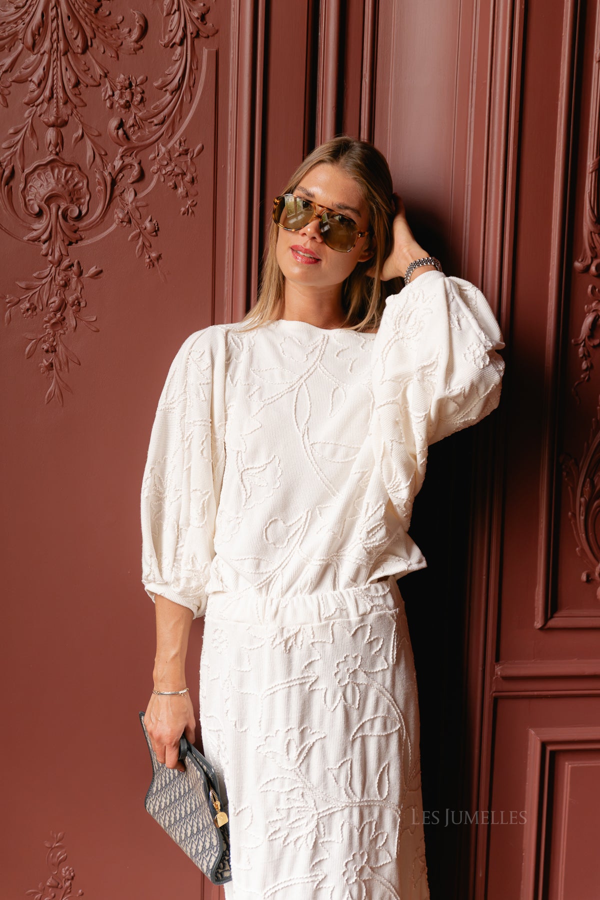 Cosette embroidered blouse ecru