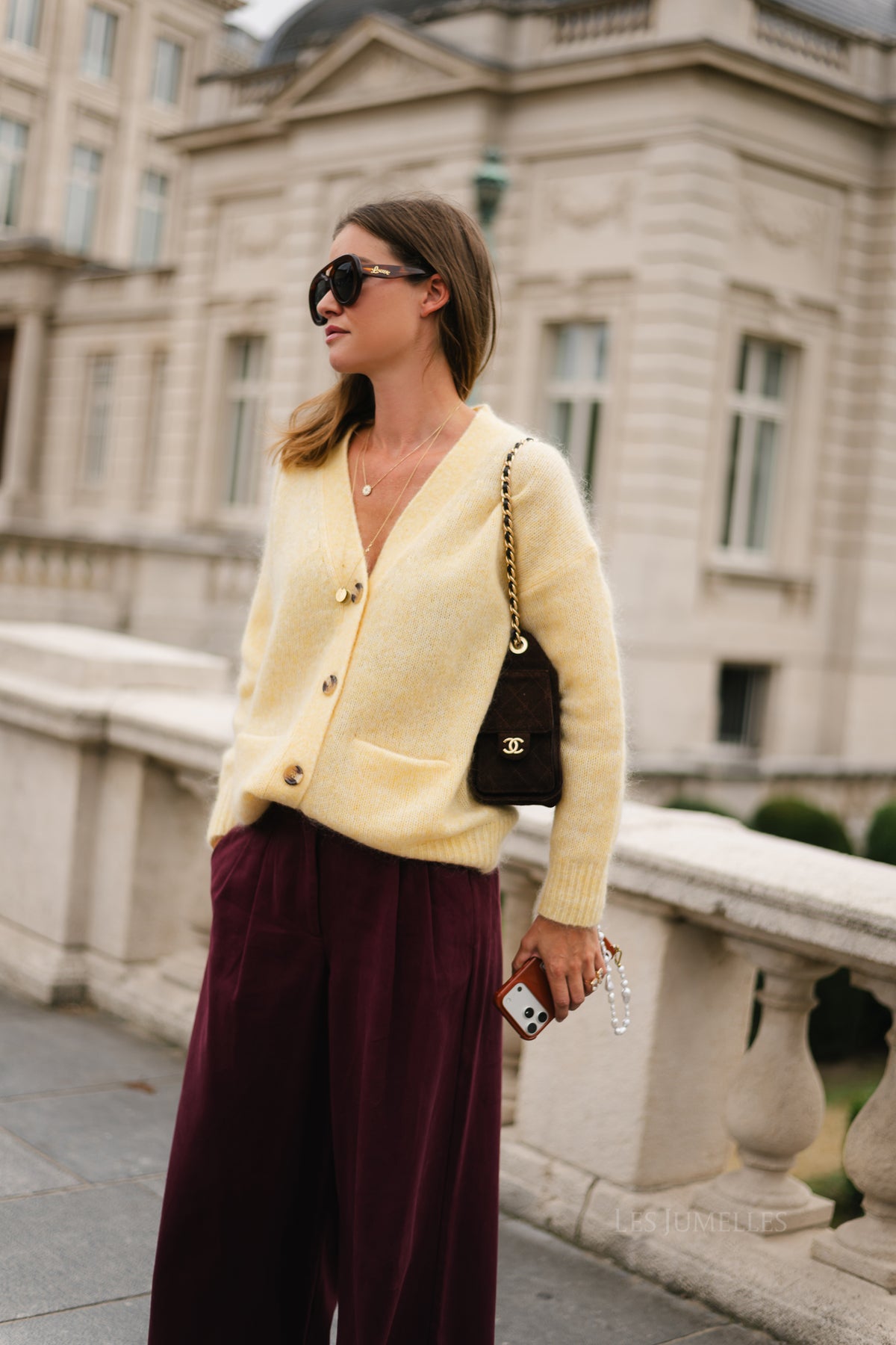 Rose trousers burgundy