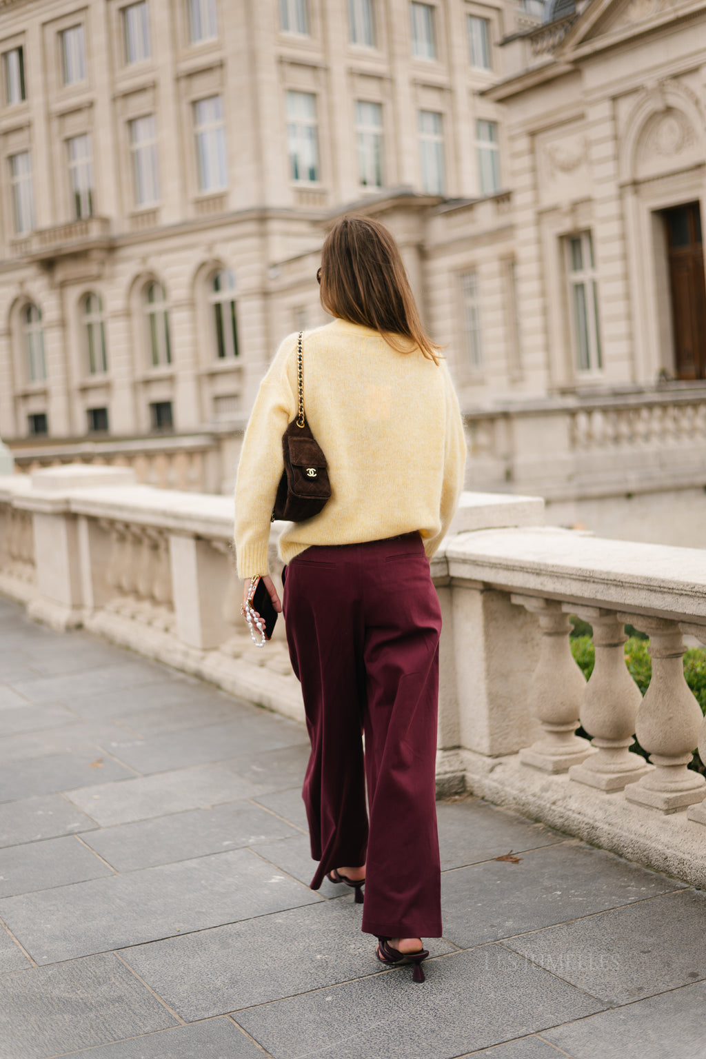 Rose trousers burgundy