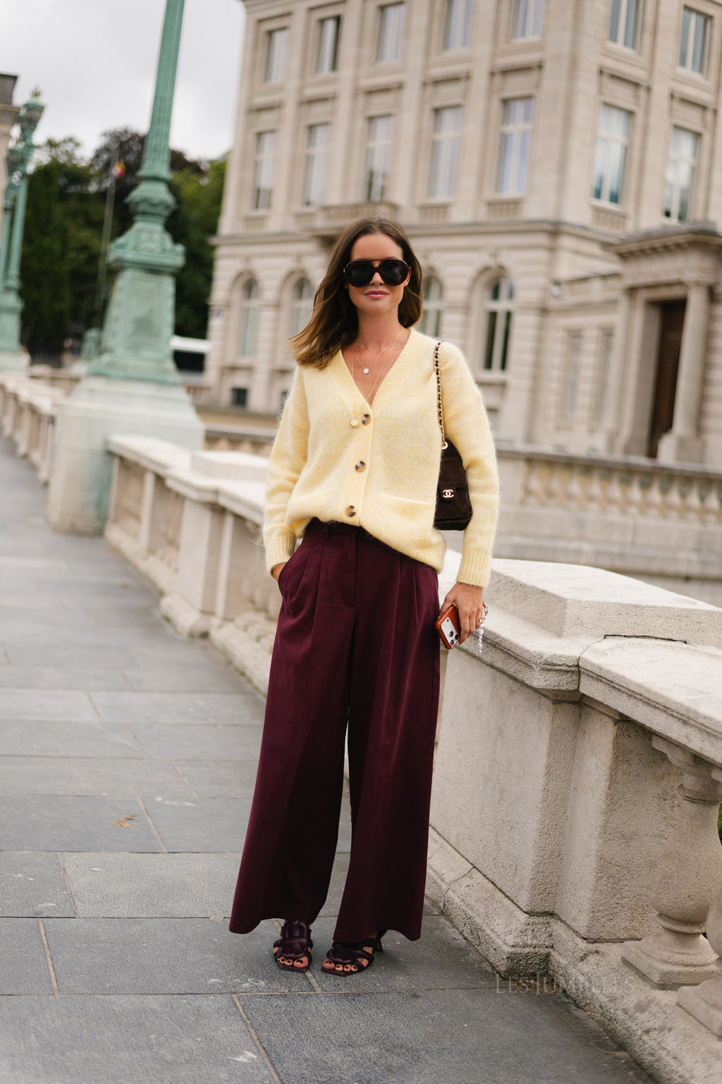 Rose trousers burgundy