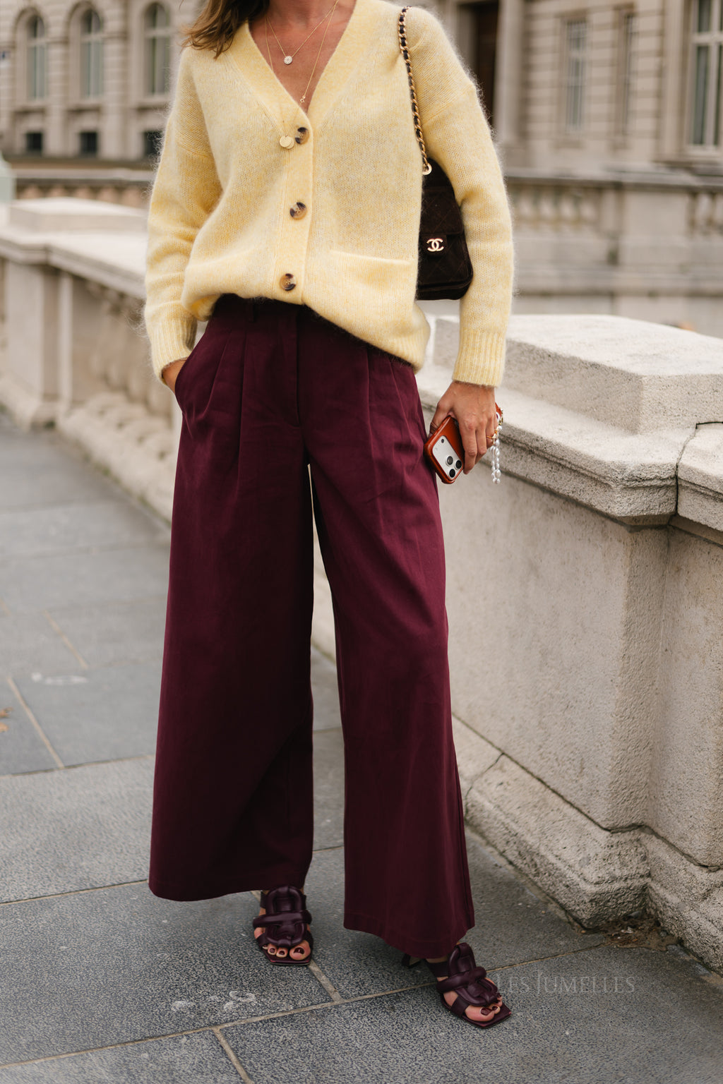 Rose trousers burgundy