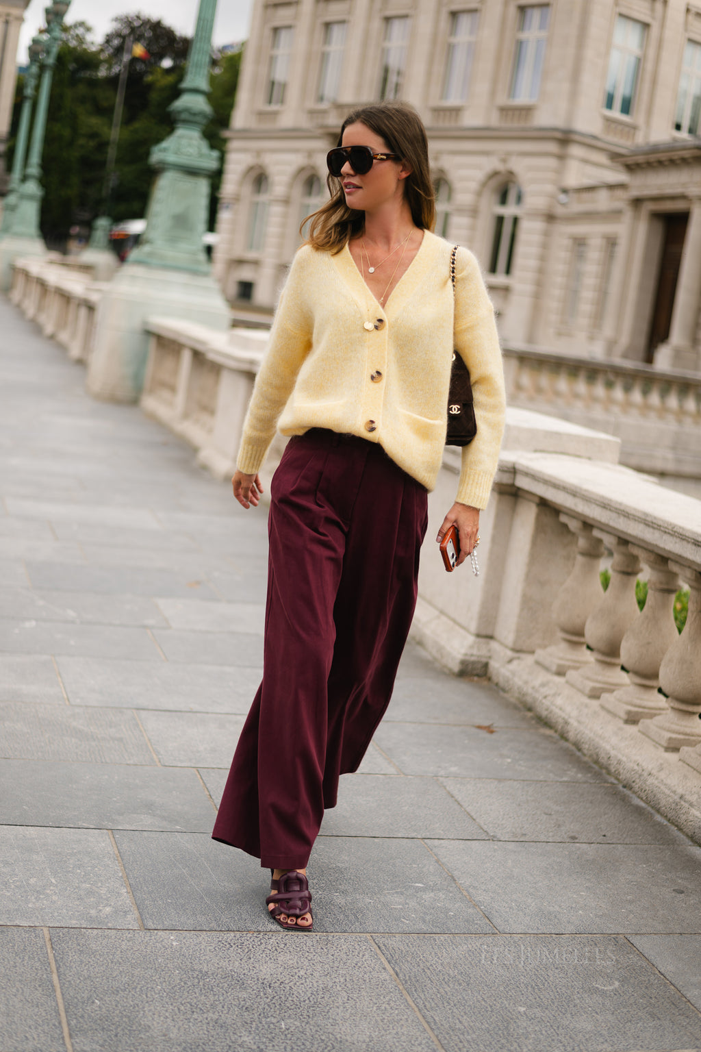 Rose trousers burgundy