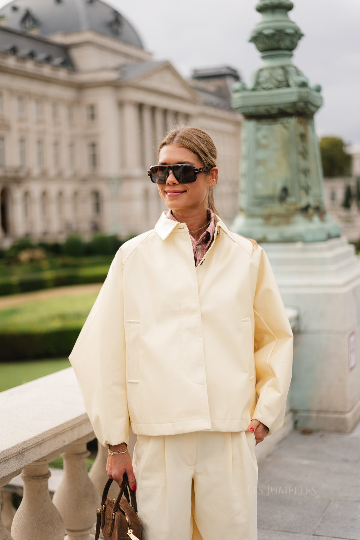 Jodie PU jacket butter yellow