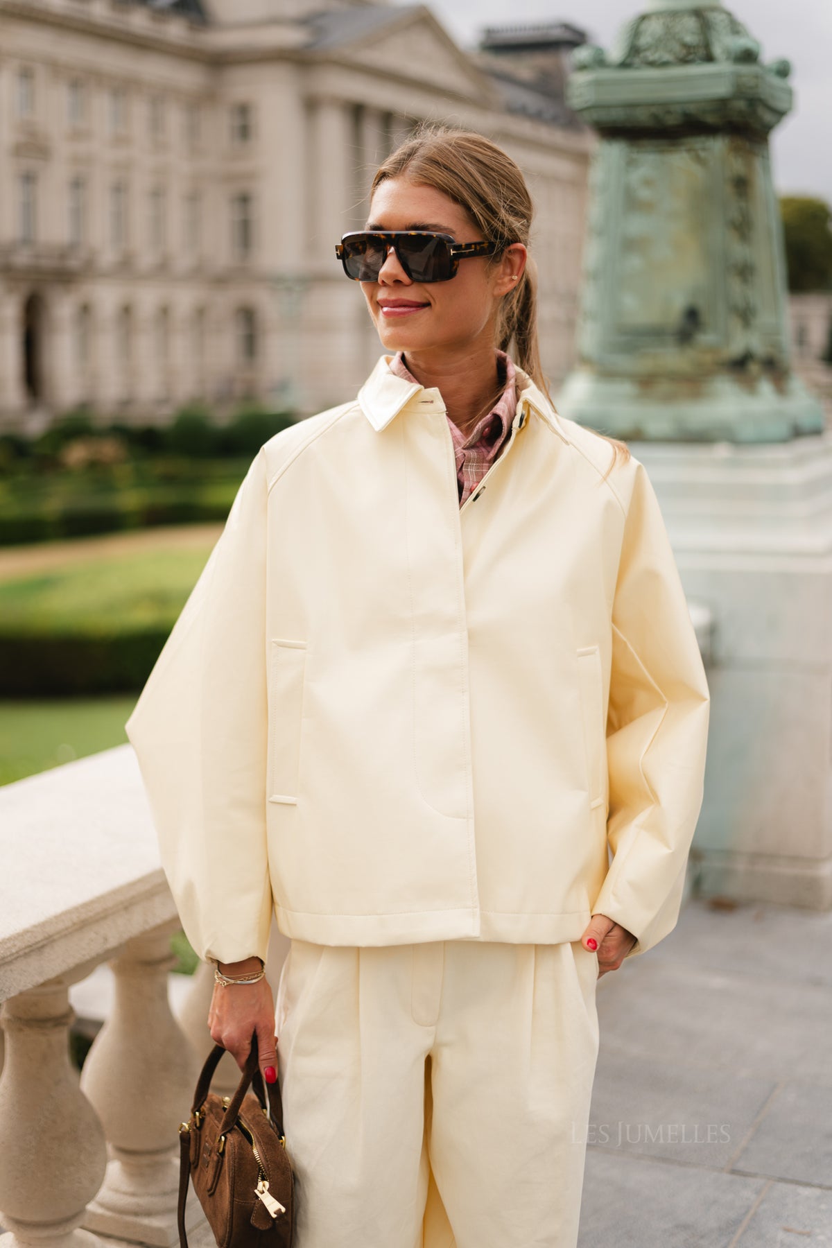 Jodie PU jacket butter yellow