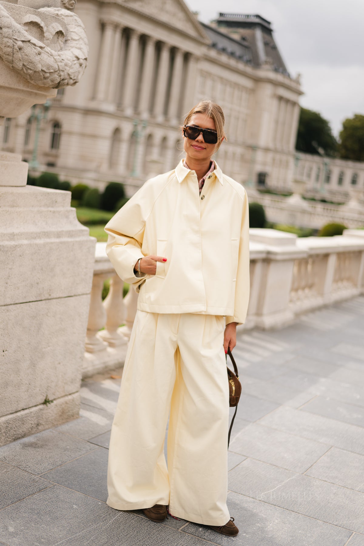 Jodie PU jacket butter yellow