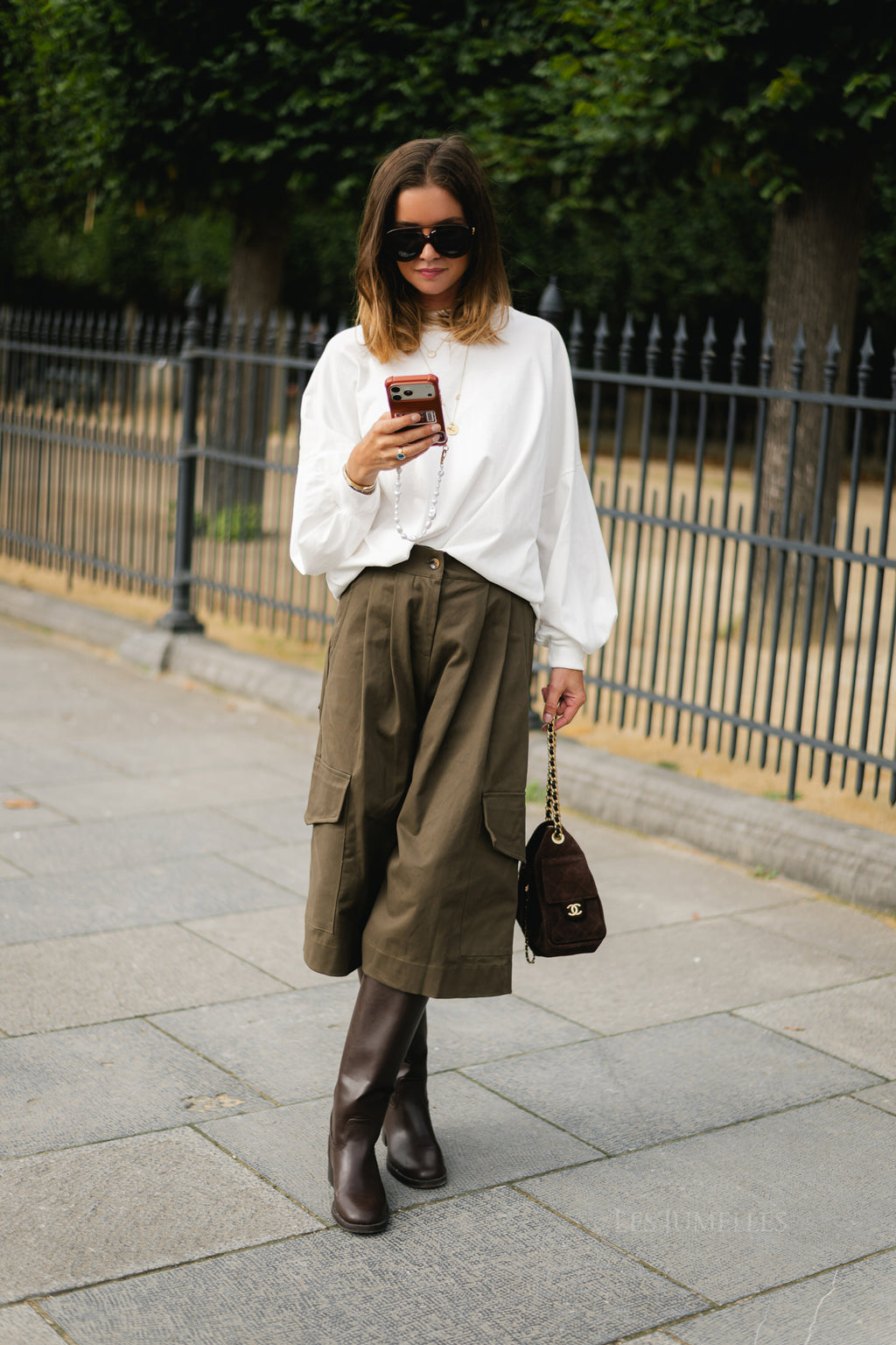 Callie cargo jorts khaki