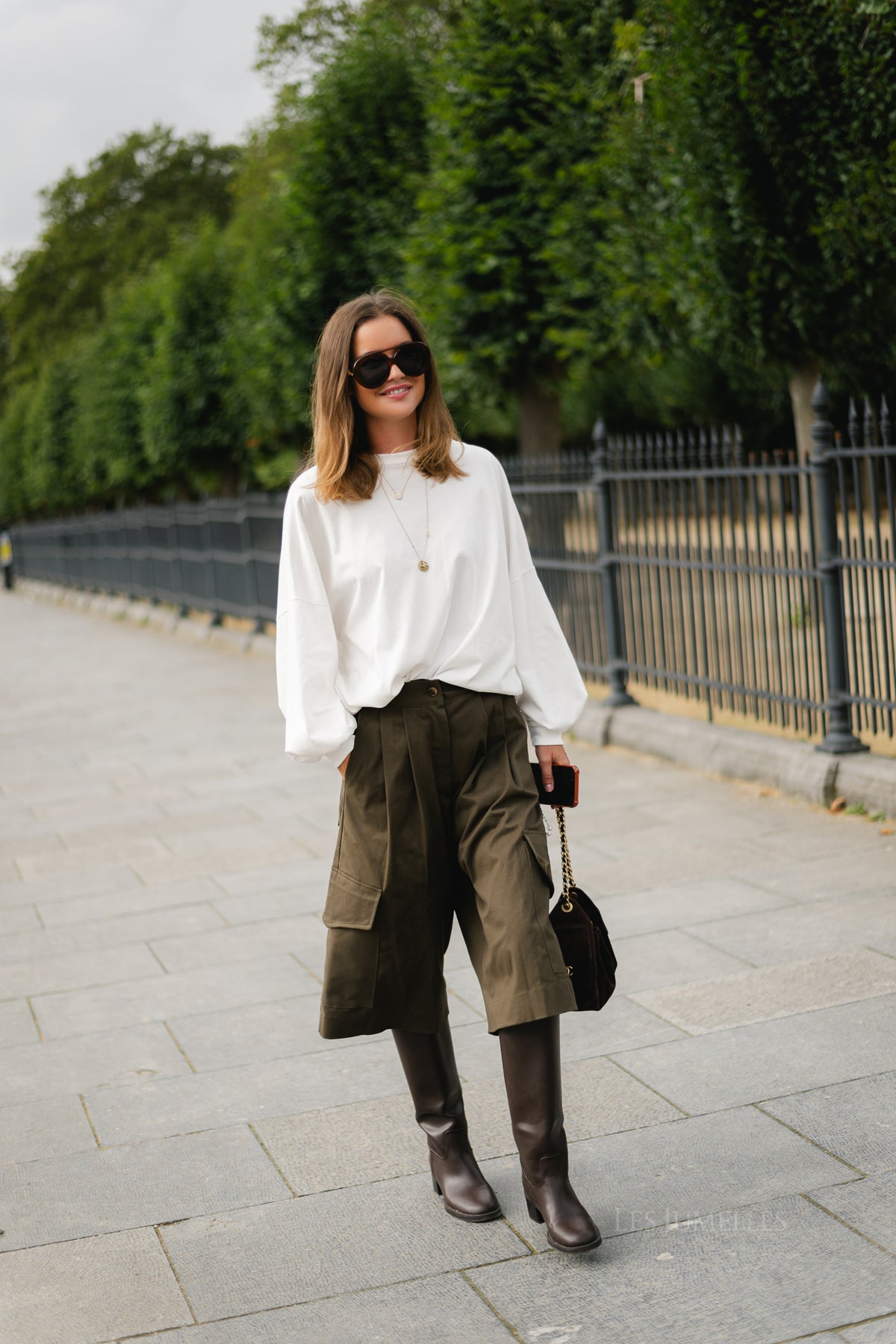 Callie cargo jorts khaki