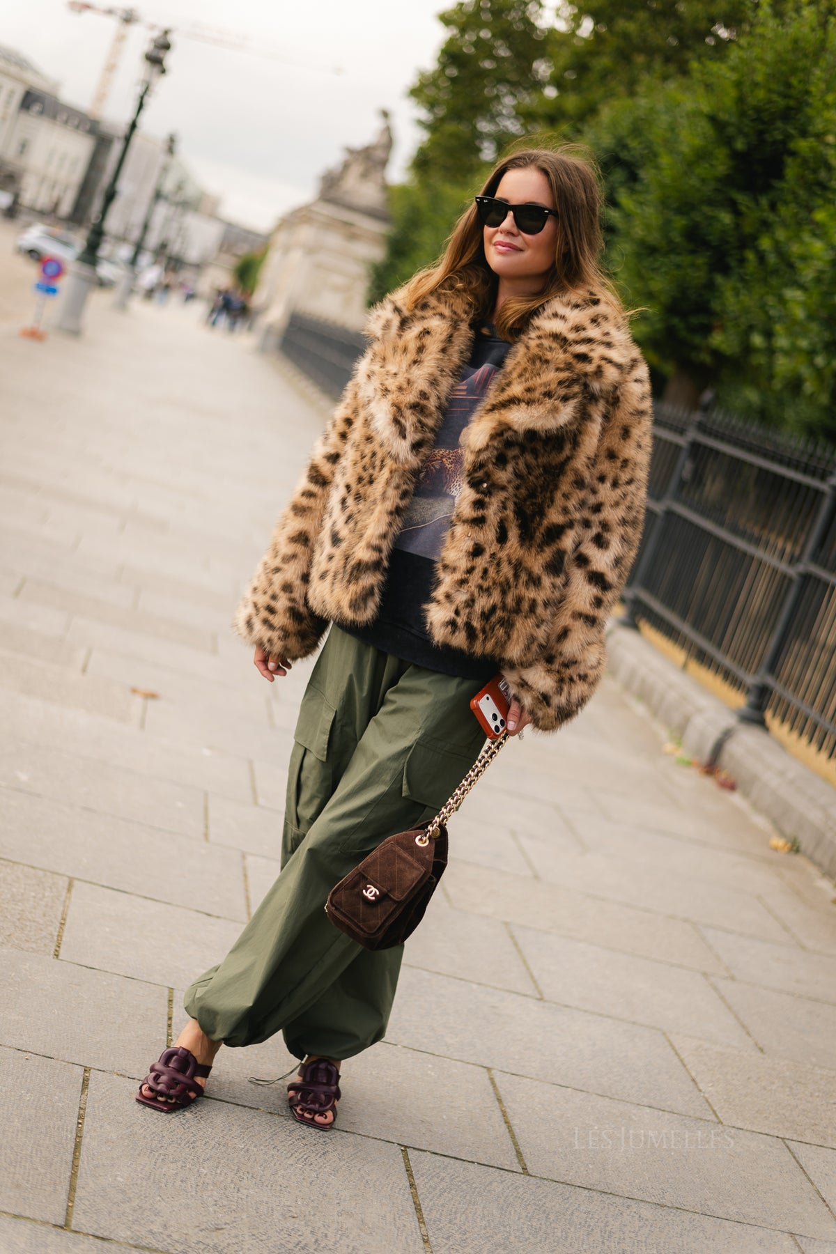 LarrieSW faux fur leopard jacket