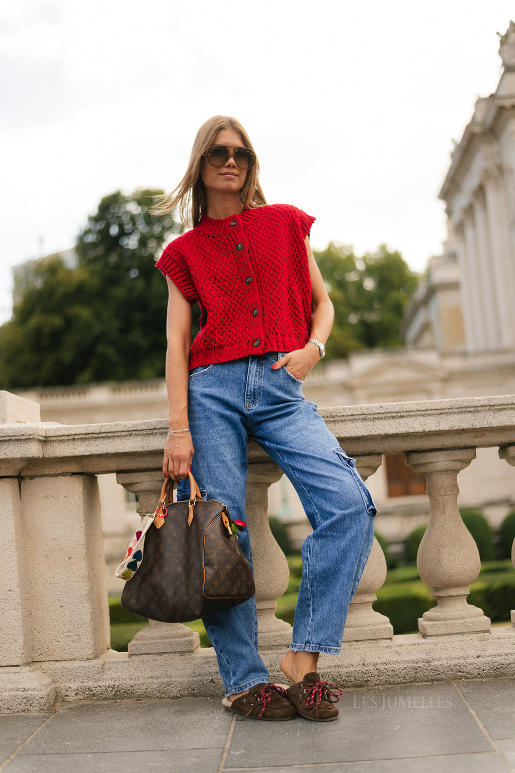 Lisa SL cardigan red