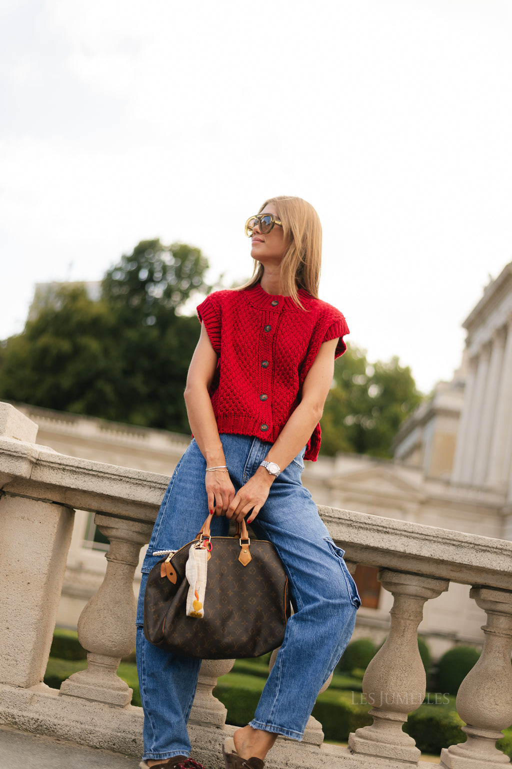 Lisa SL cardigan red