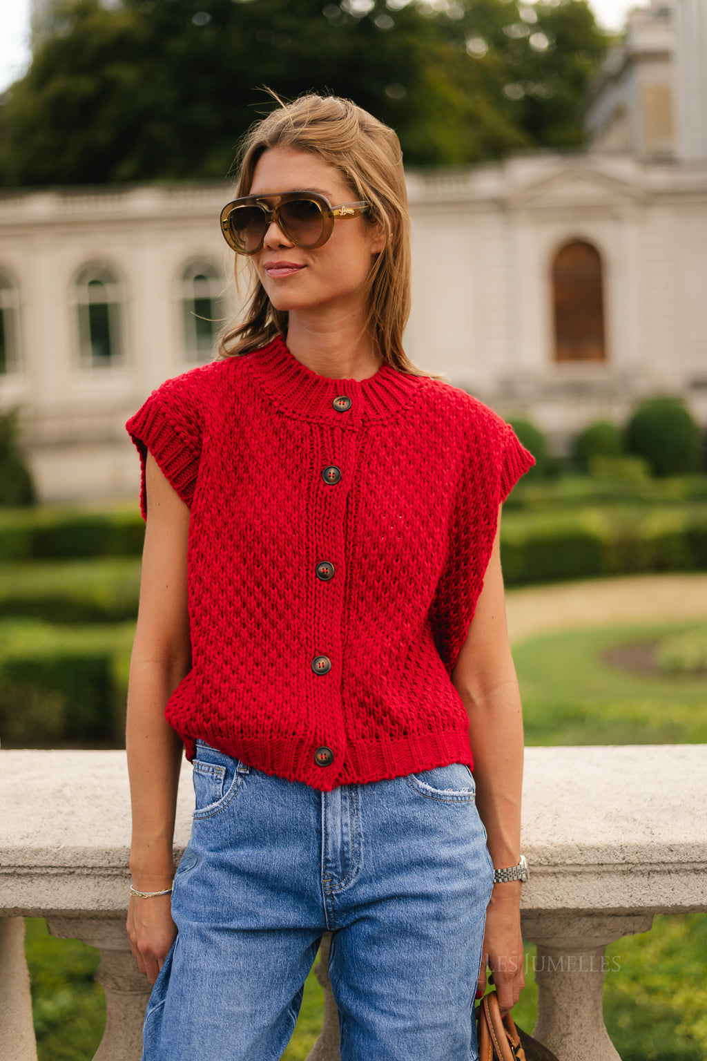 Lisa SL cardigan red