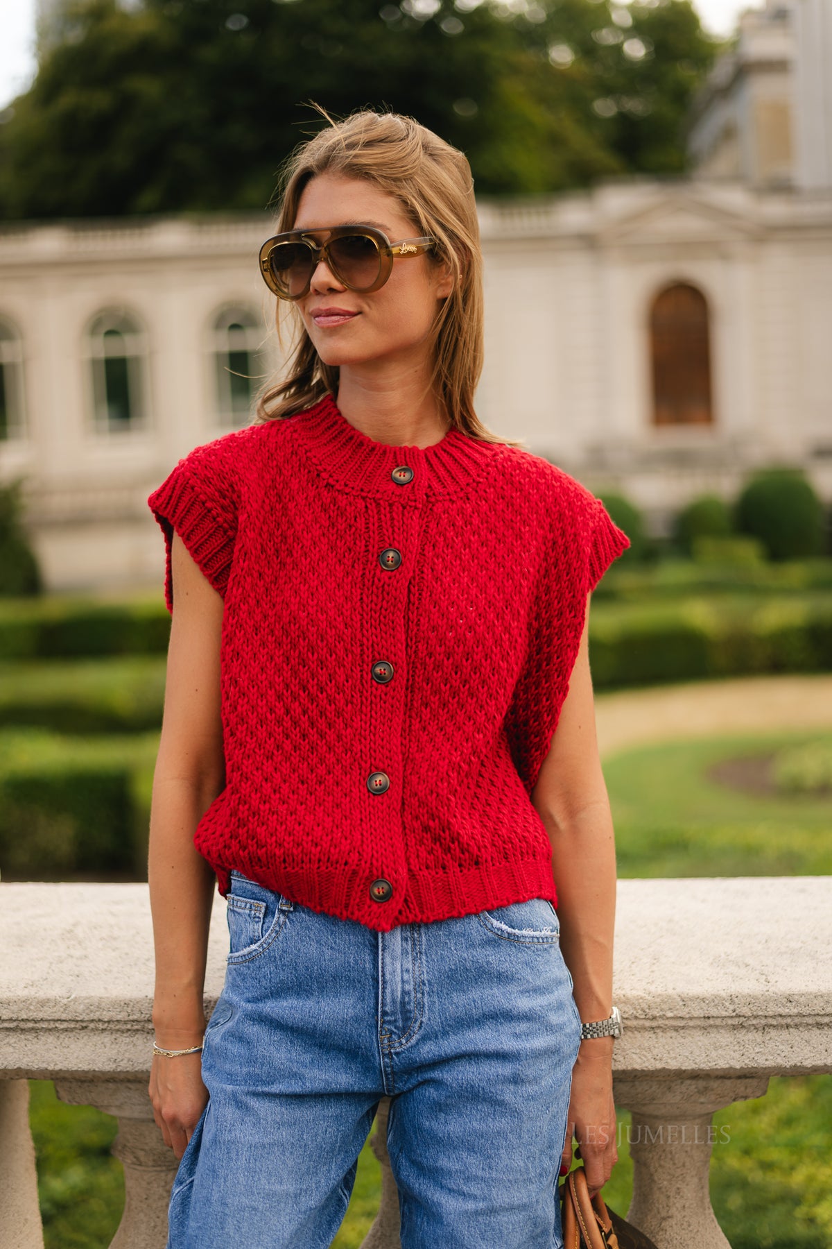 Lisa SL cardigan red