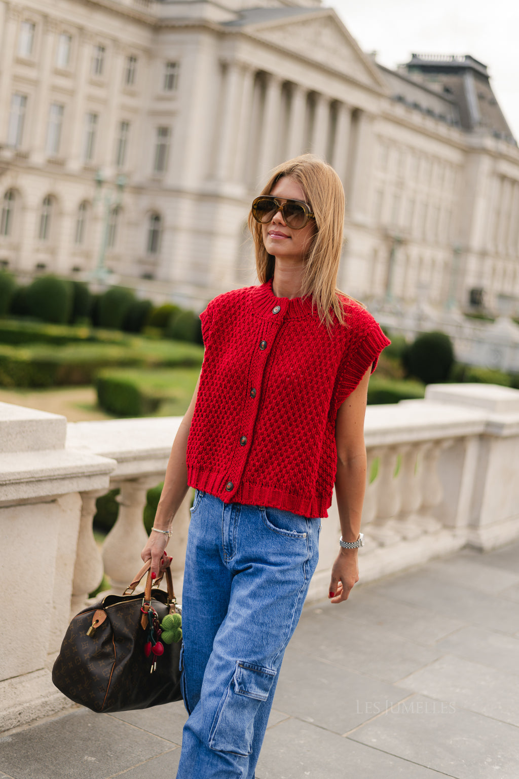 Lisa SL cardigan red