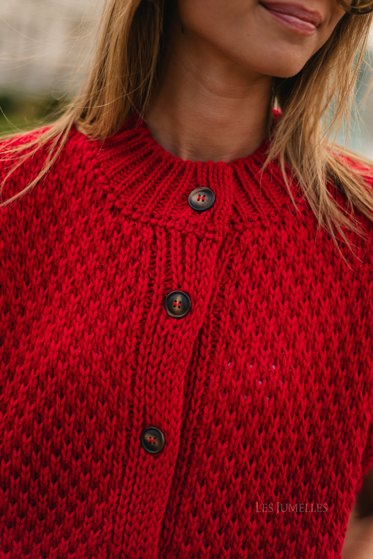 Lisa SL cardigan red
