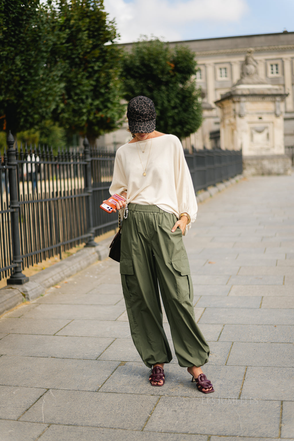 Charline cropped sweater ecru