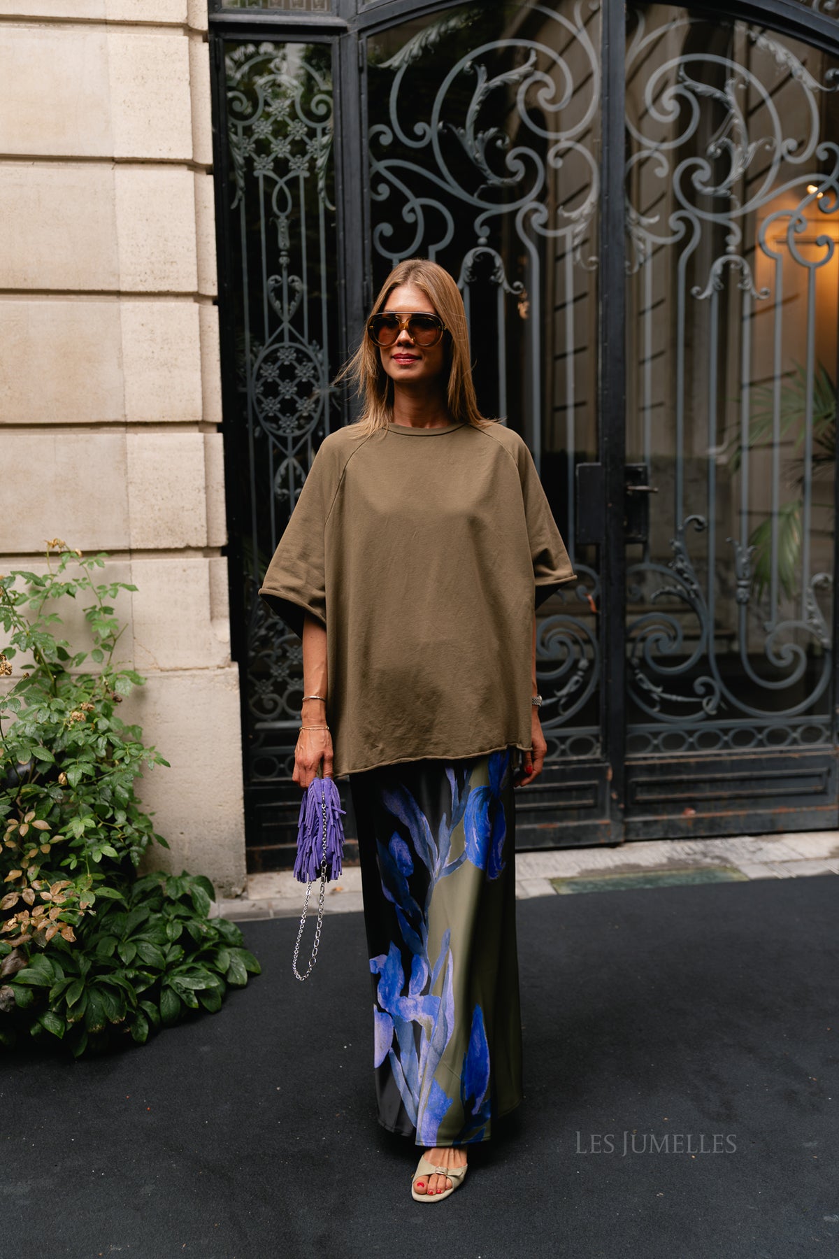 Cassie oversized T-shirt military