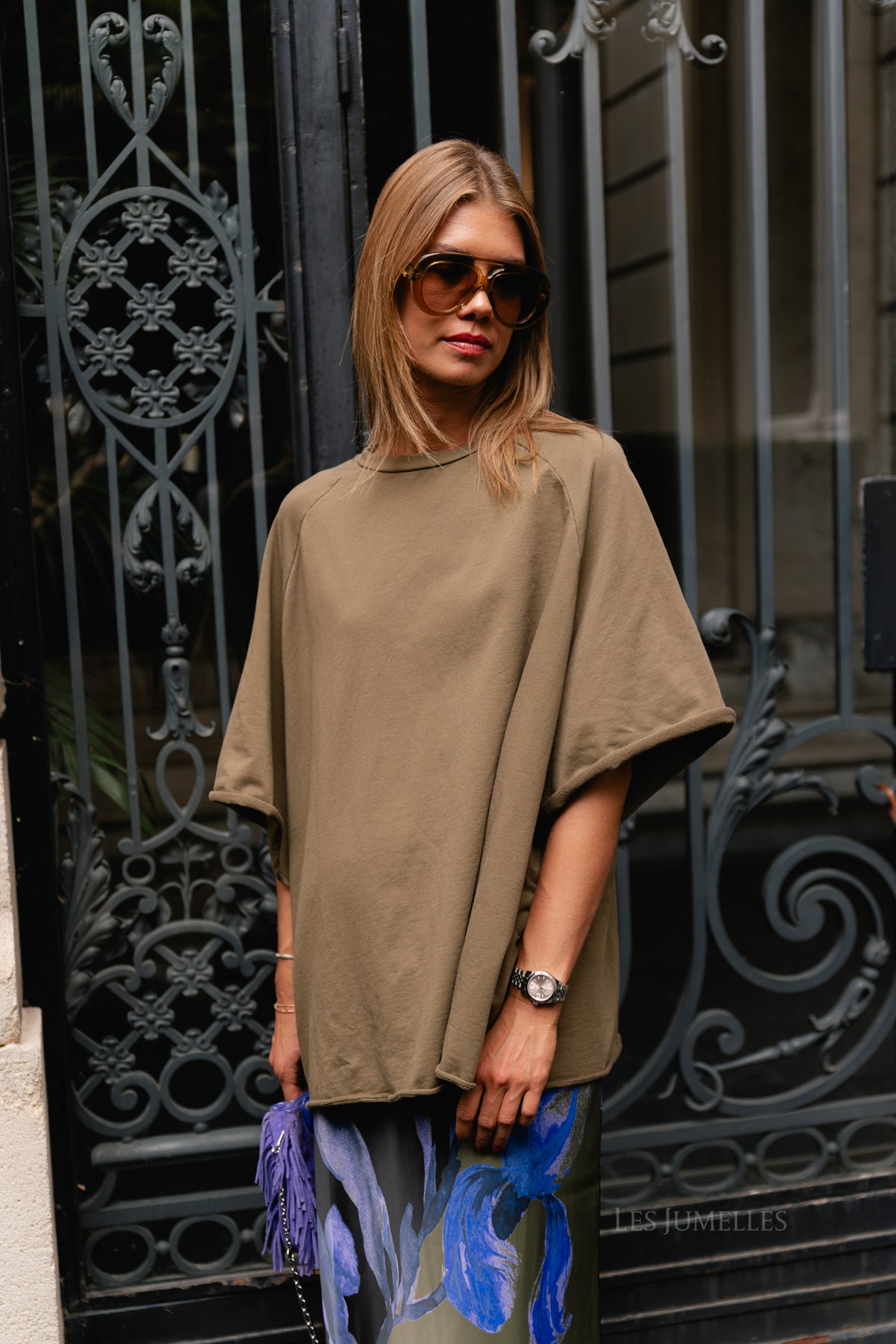 Cassie oversized T-shirt military