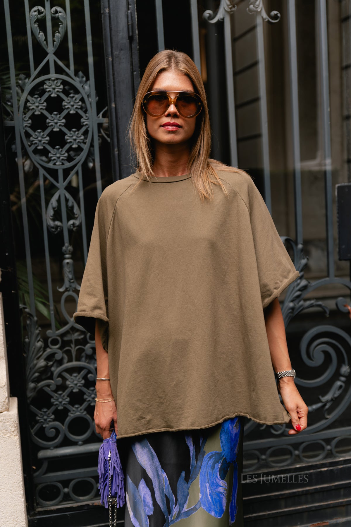 Cassie oversized T-shirt military