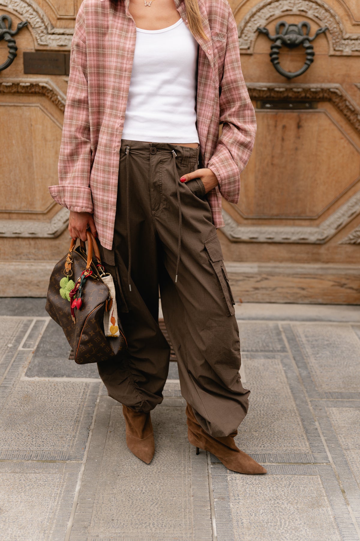 Alix cargo pants coffee