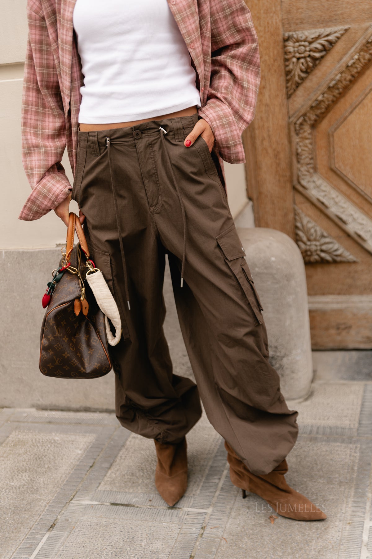 Alix cargo pants coffee