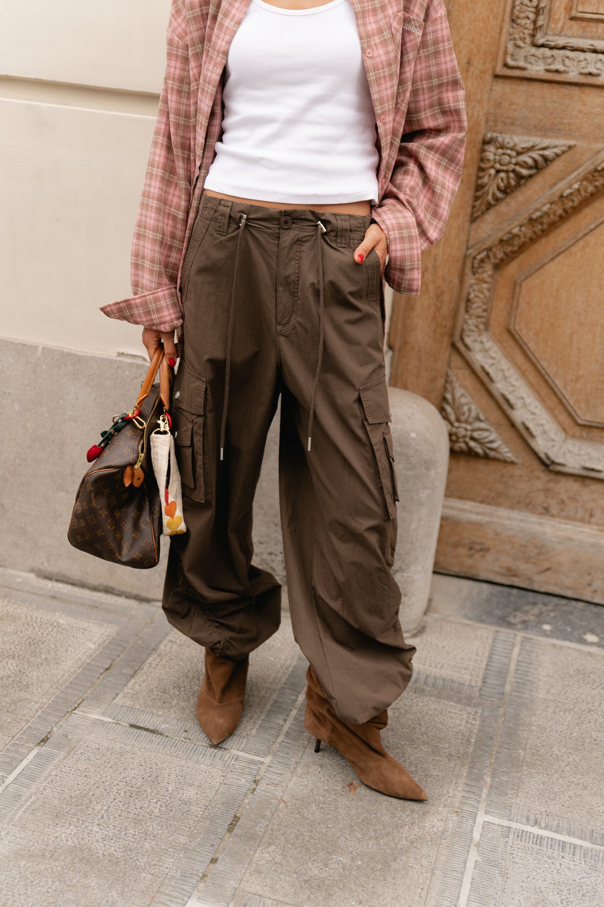 Alix cargo pants coffee