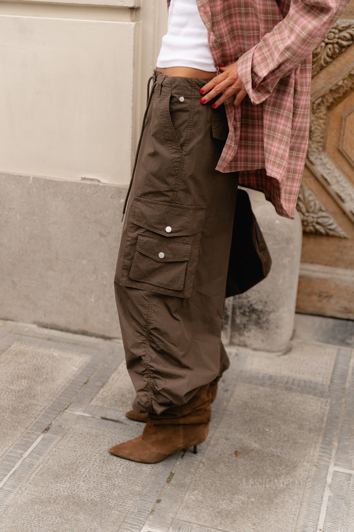 Alix cargo pants coffee