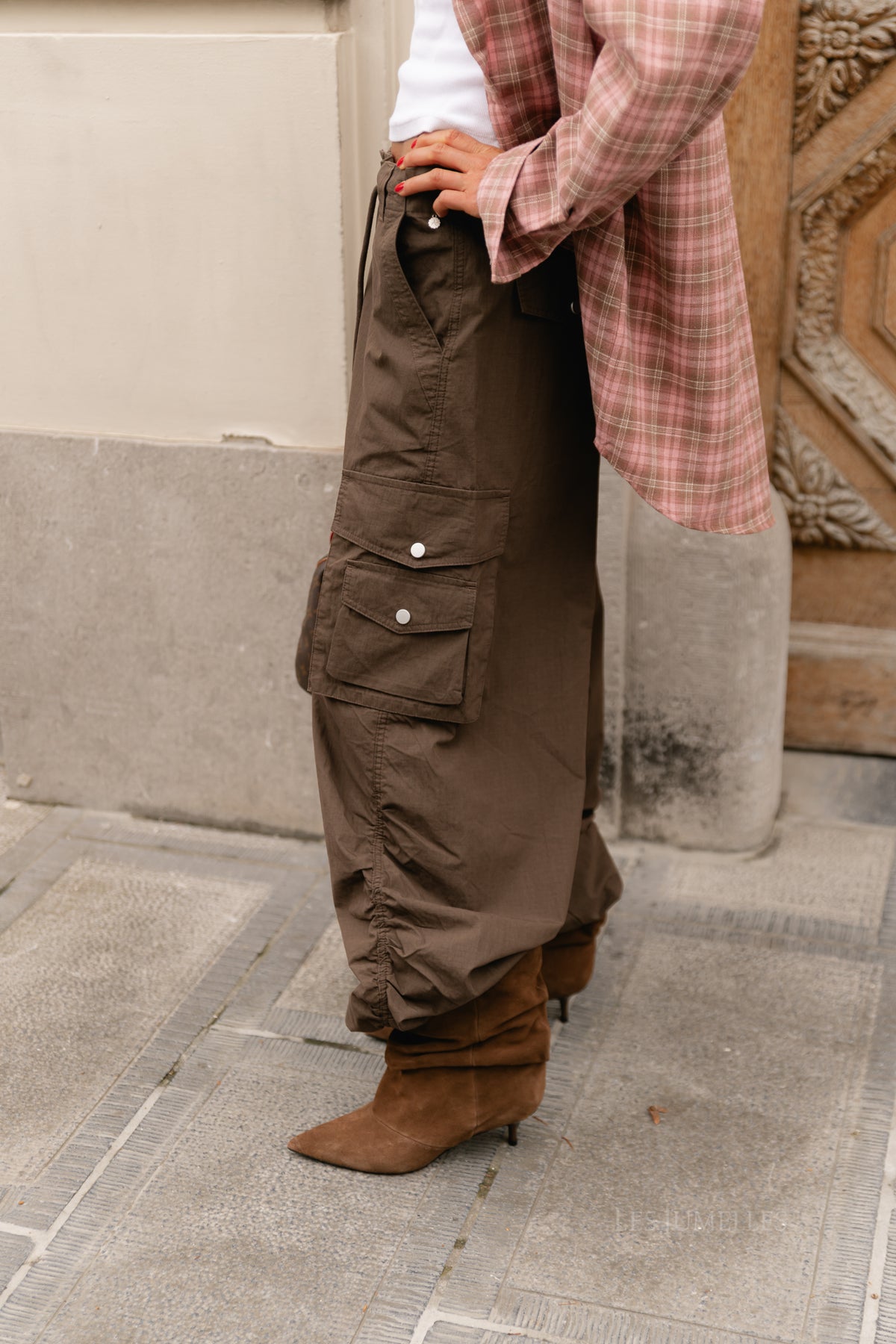 Alix cargo pants coffee