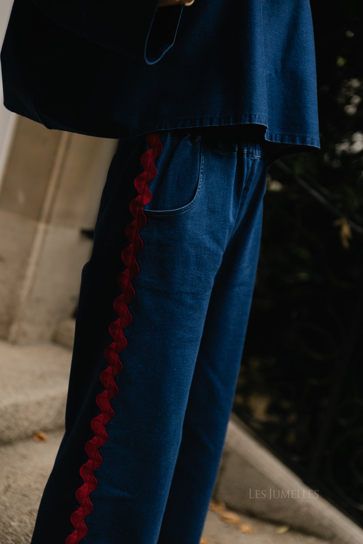 Gemma denim pants washed navy