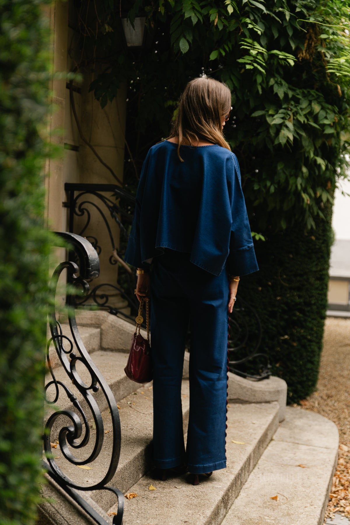 Ruby denim blouse washed navy