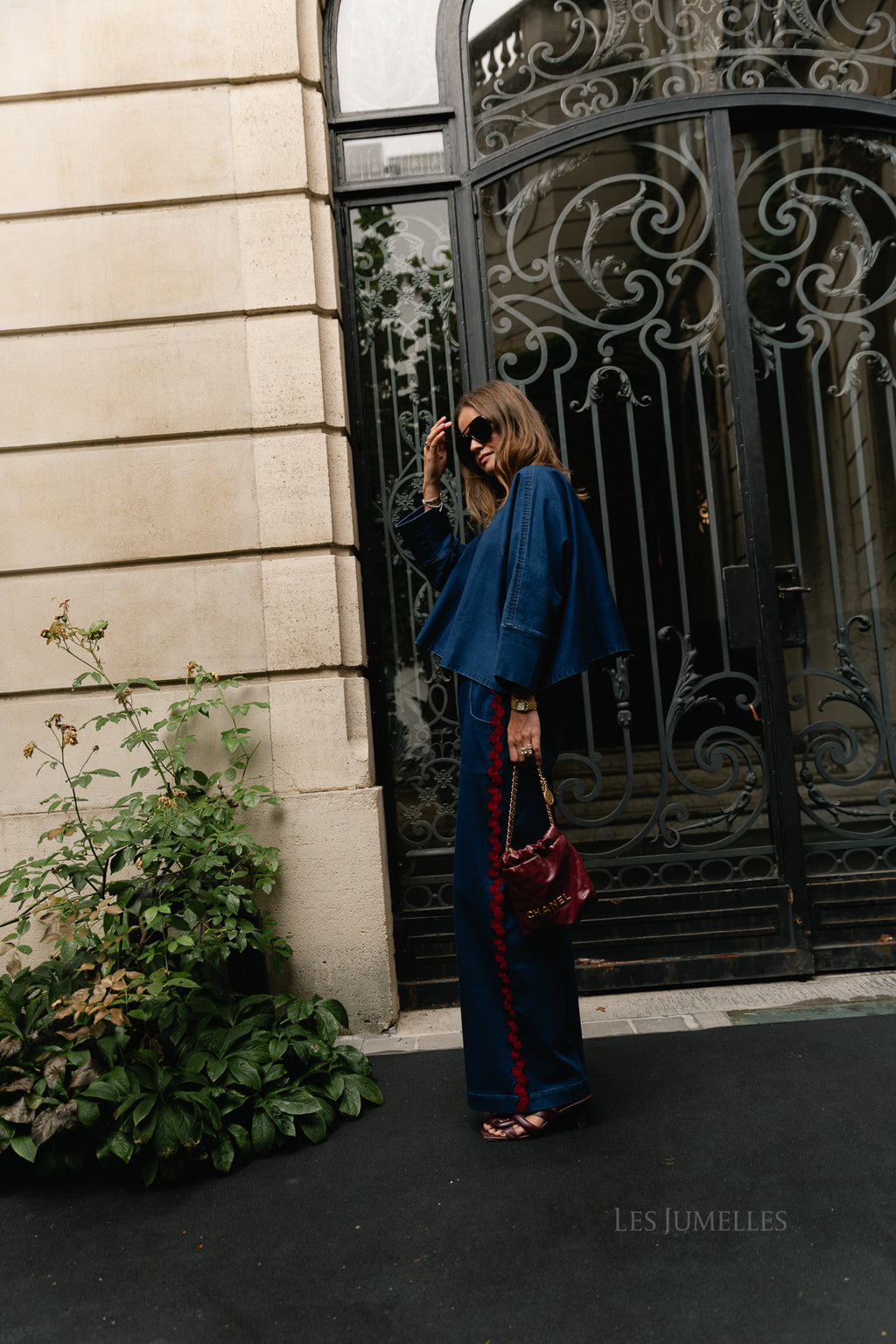 Gemma denim pants washed navy