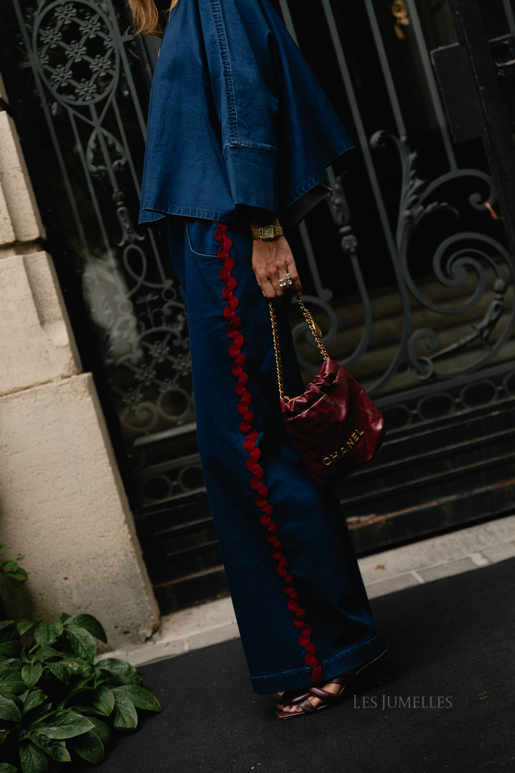 Gemma denim pants washed navy