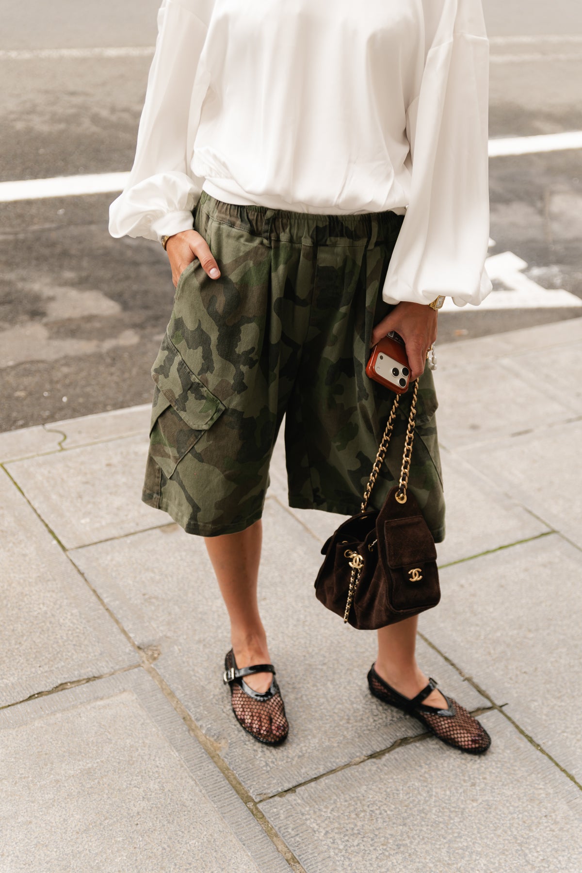 Blair bermuda camouflage print