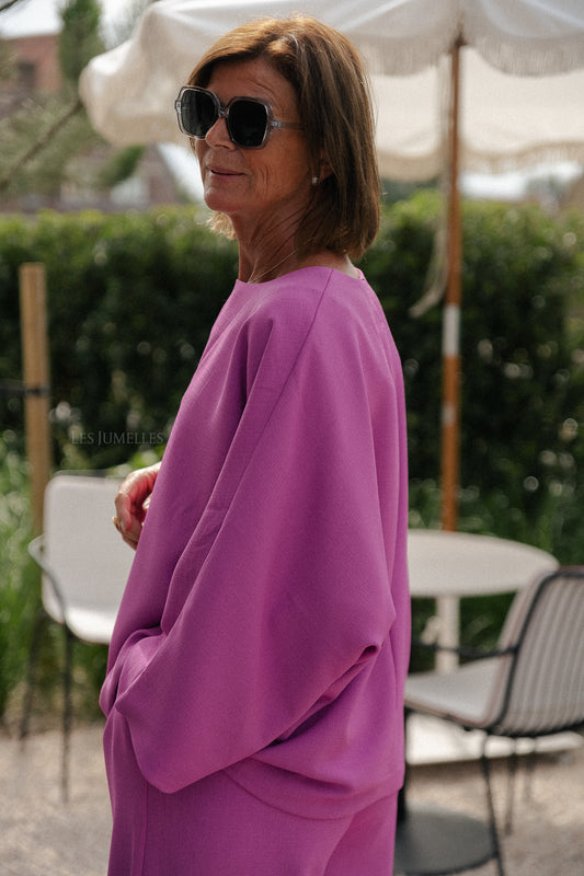 Les Jumelles Laurence blouse paars