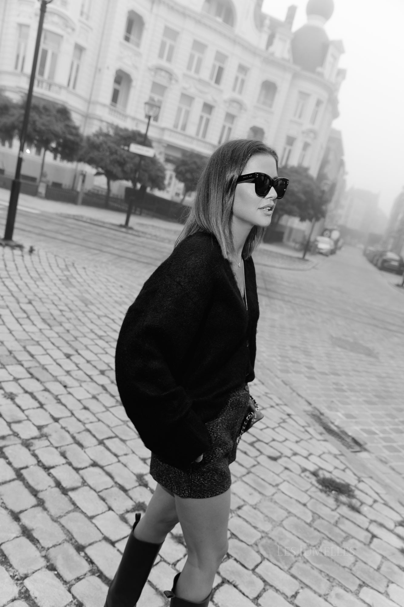 Onorina mohair cardigan black