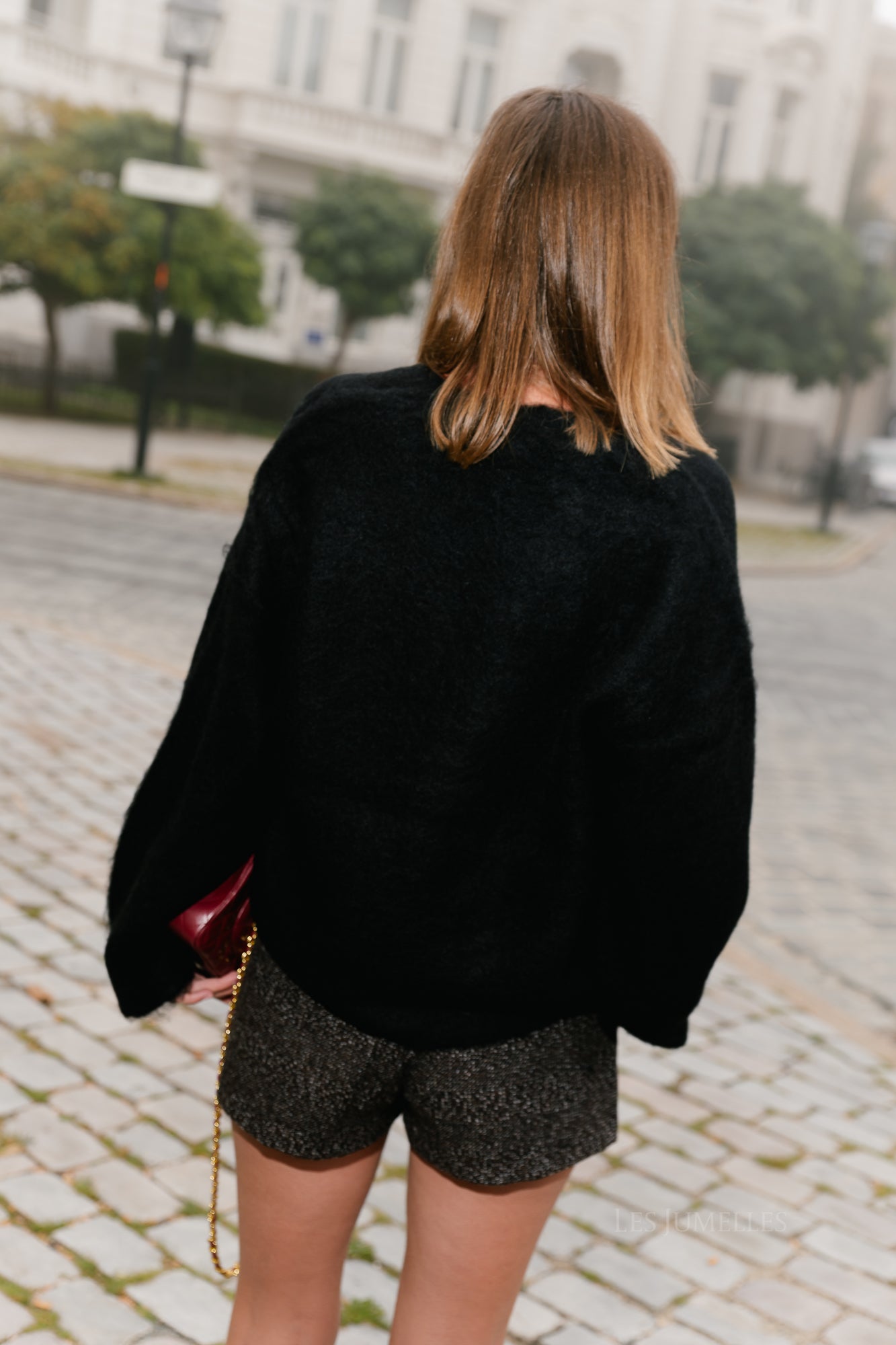 Onorina mohair cardigan black