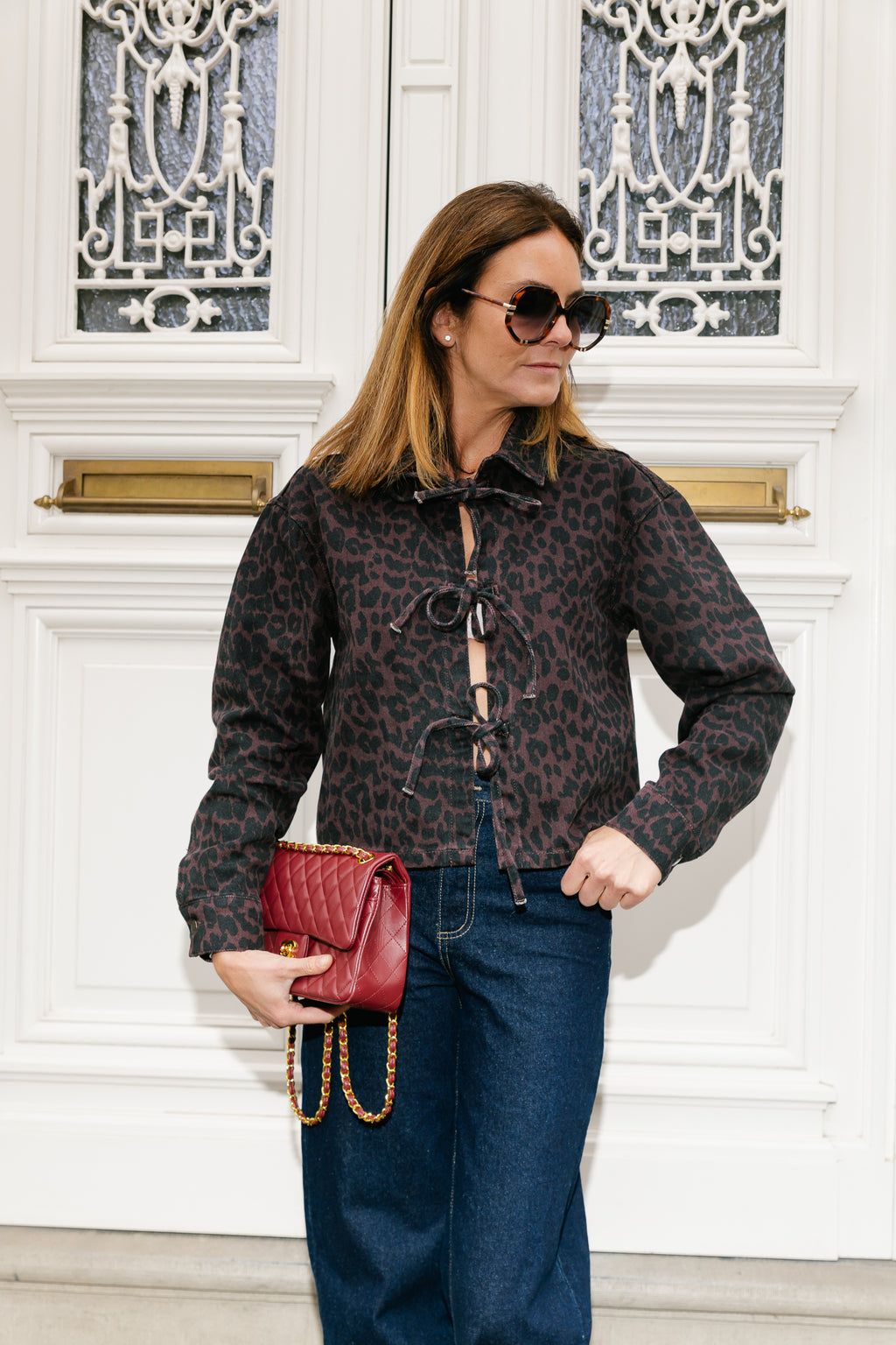 Wally jacket dark lexie leopard