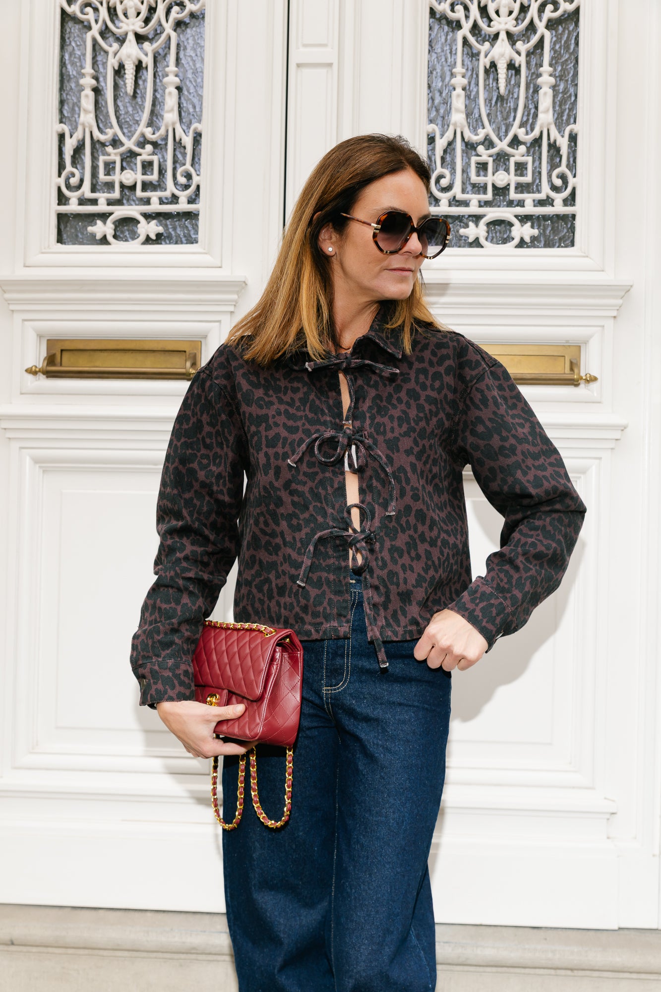 Wally jacket dark lexie leopard