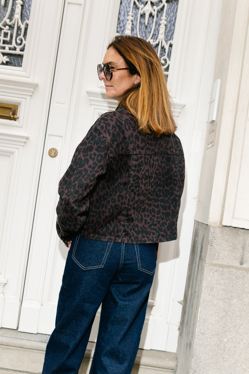 Wally jacket dark lexie leopard