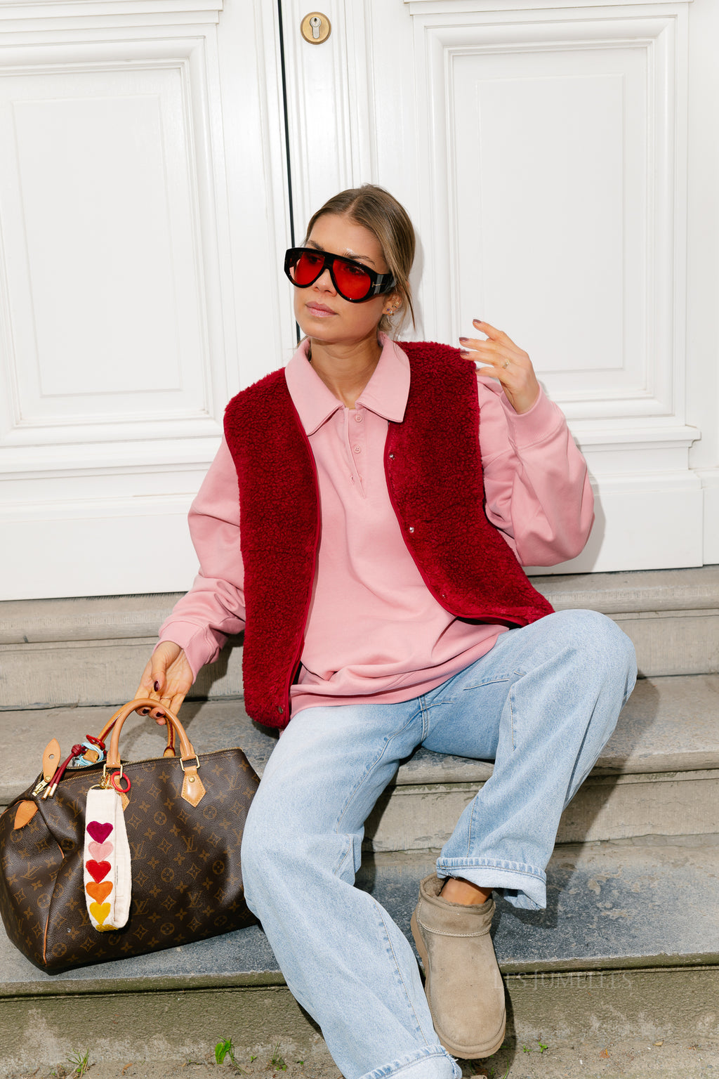 OBJElla new waistcoat karanda red