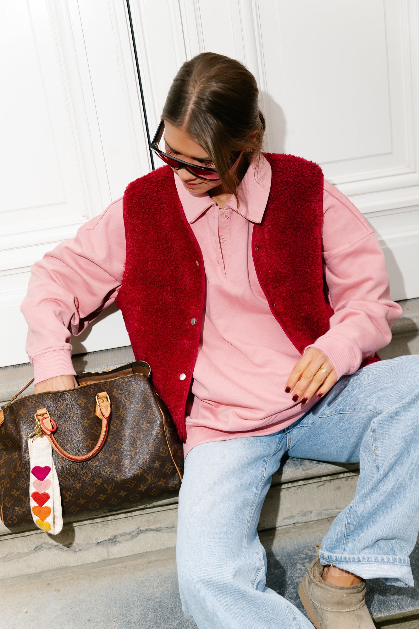 OBJElla new waistcoat karanda red