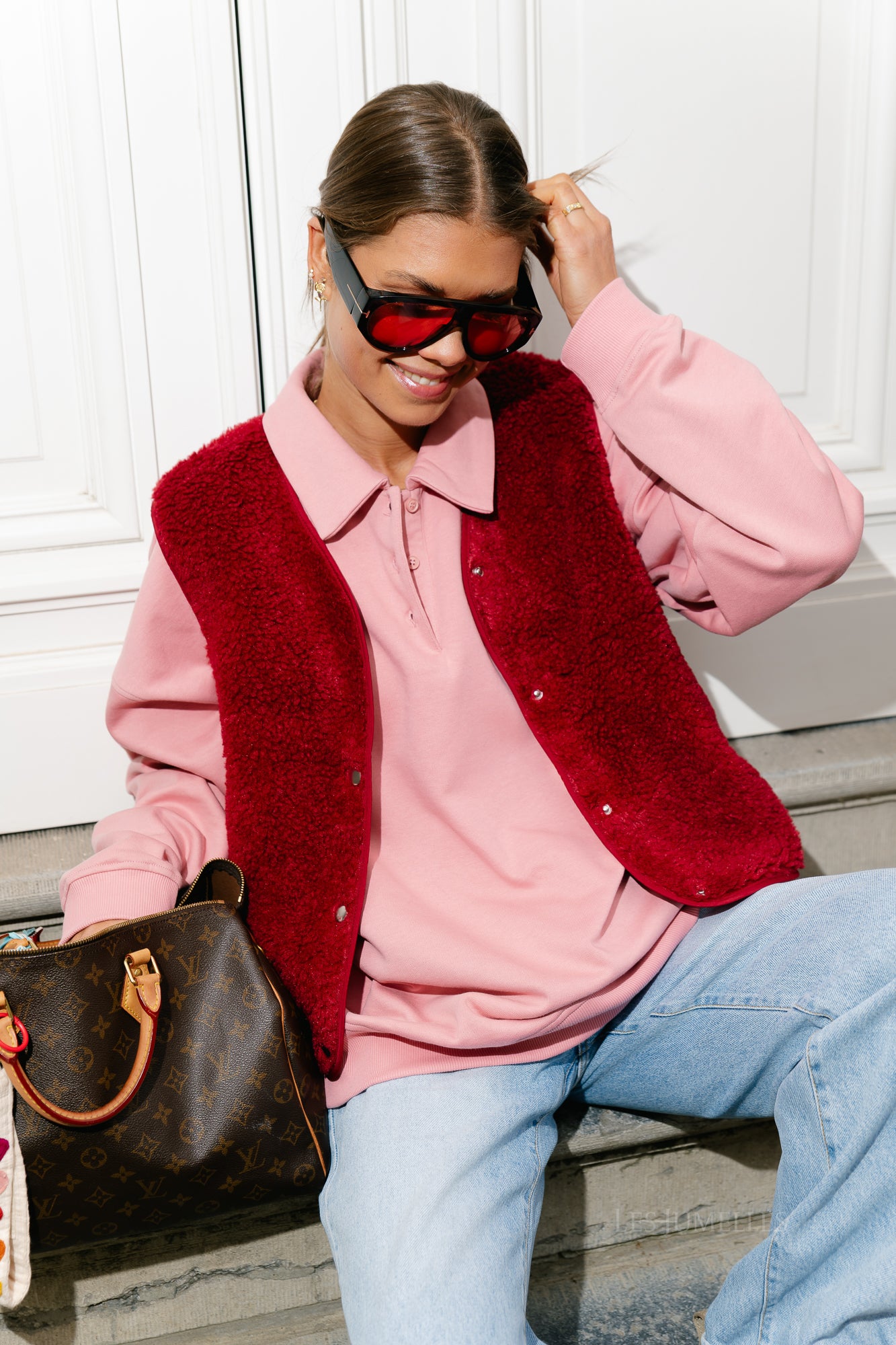 OBJElla new waistcoat karanda red