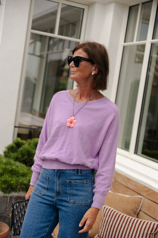 Les Jumelles Pull Maya lilas