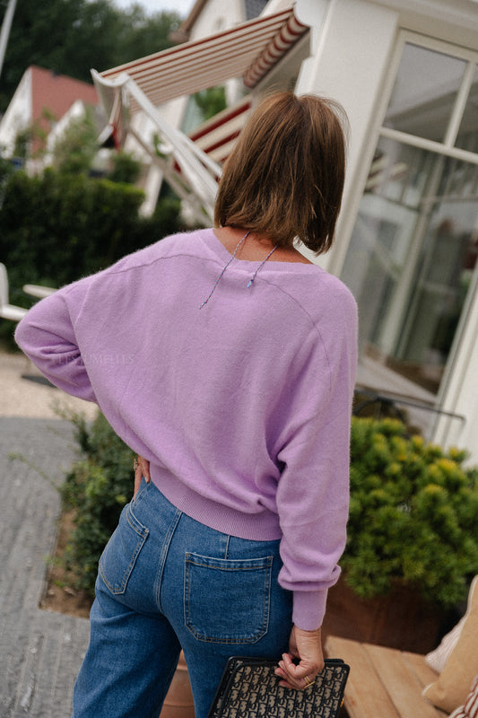 Les Jumelles Pull Maya lilas