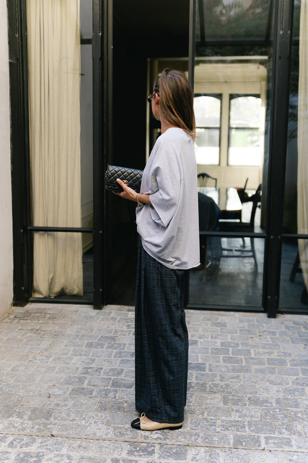 Cassie oversized T-shirt grey melange