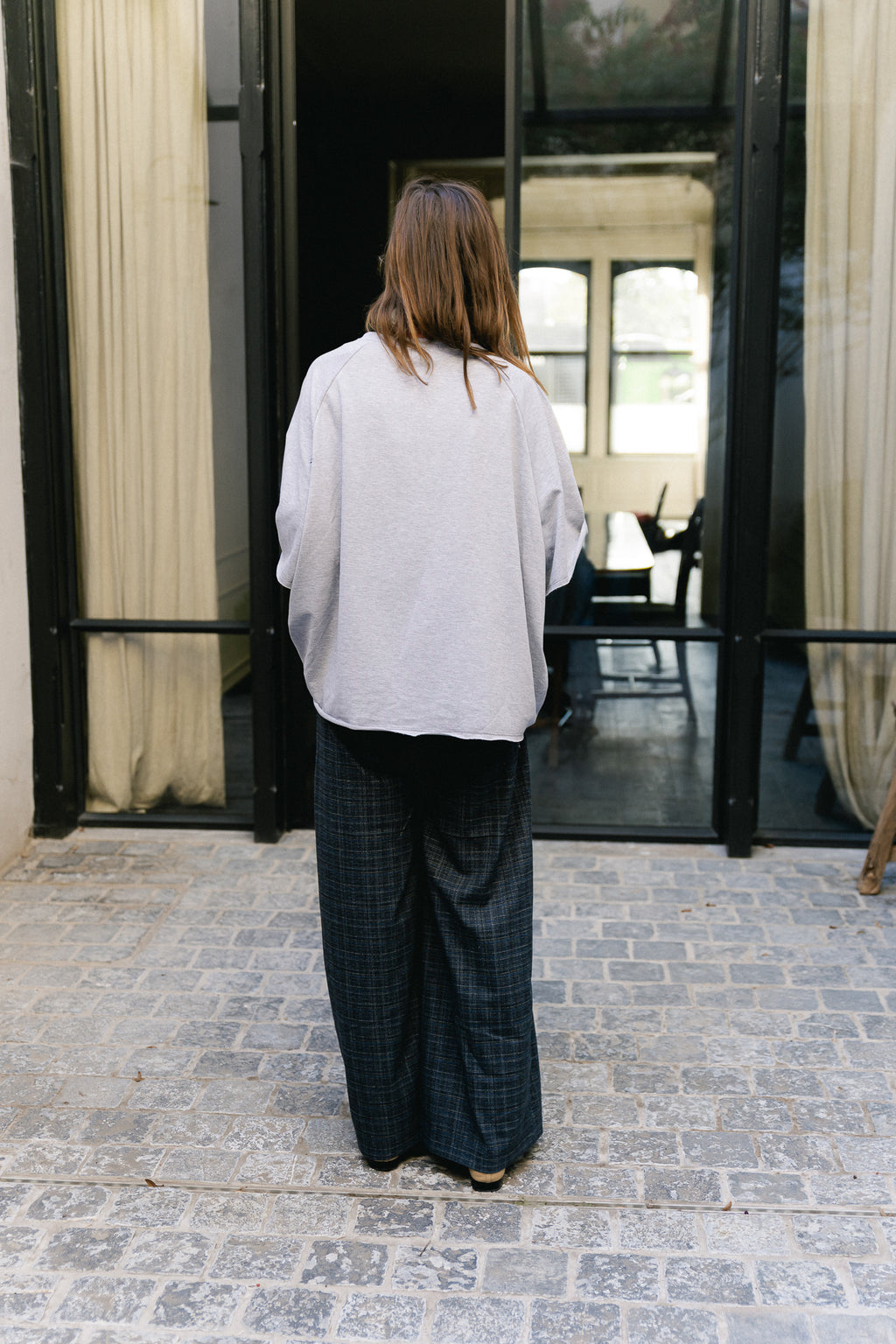Cassie oversized T-shirt grey melange