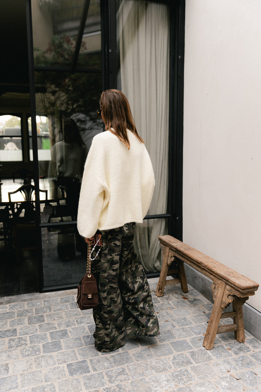 Gia balloon pants camouflage print