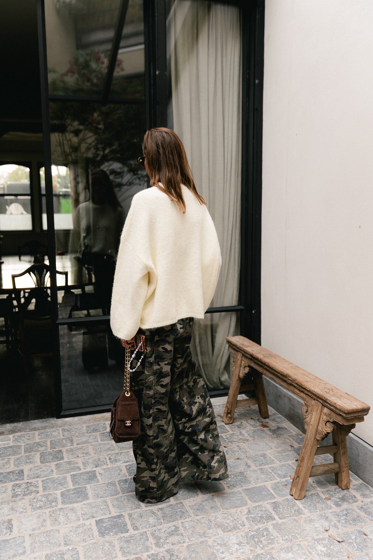 Gia balloon pants camouflage print
