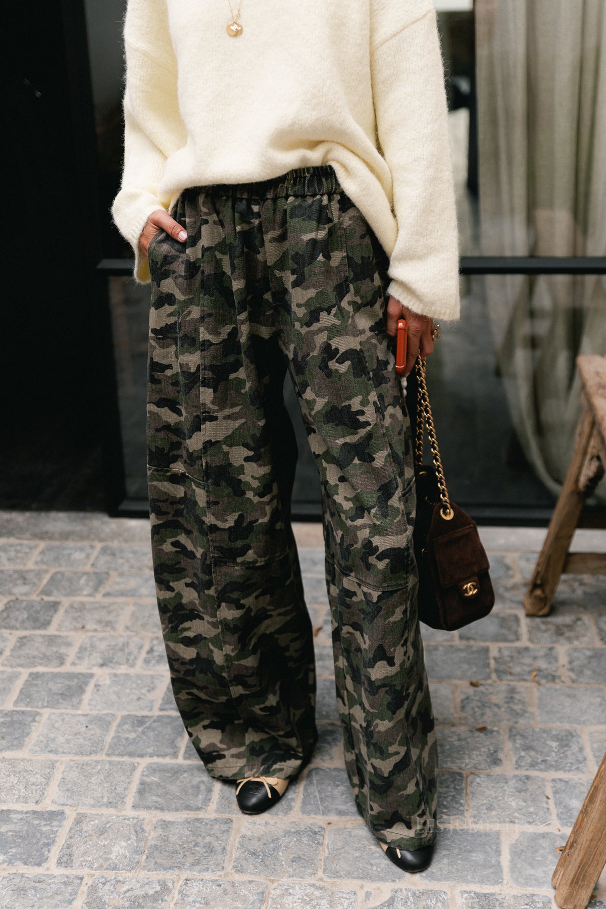 Gia balloon pants camouflage print