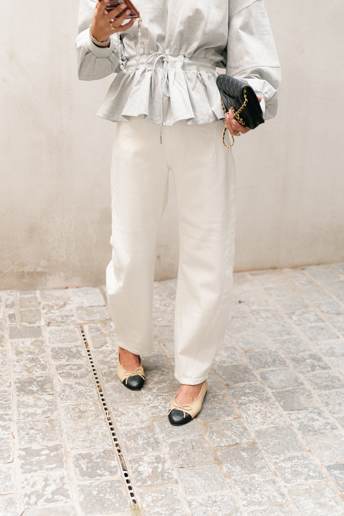 Isabella balloon fit jeans ecru